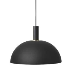 Ferm LIVING Dome Pendant Light Low, Black/Black