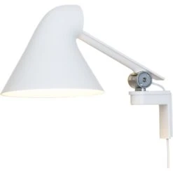 Louis Poulsen NJP Wall Lamp Short Arm, White