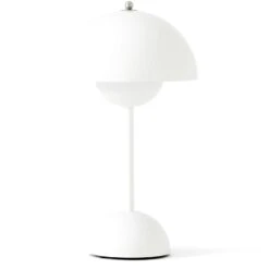 Woningverkoop 34 &Tradition Flowerpot VP9 Tafellamp Draagbaar, Wit